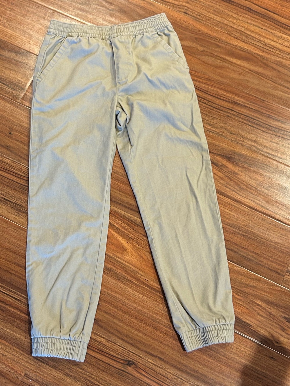 French toast khaki elastic waist uniform pants size 10